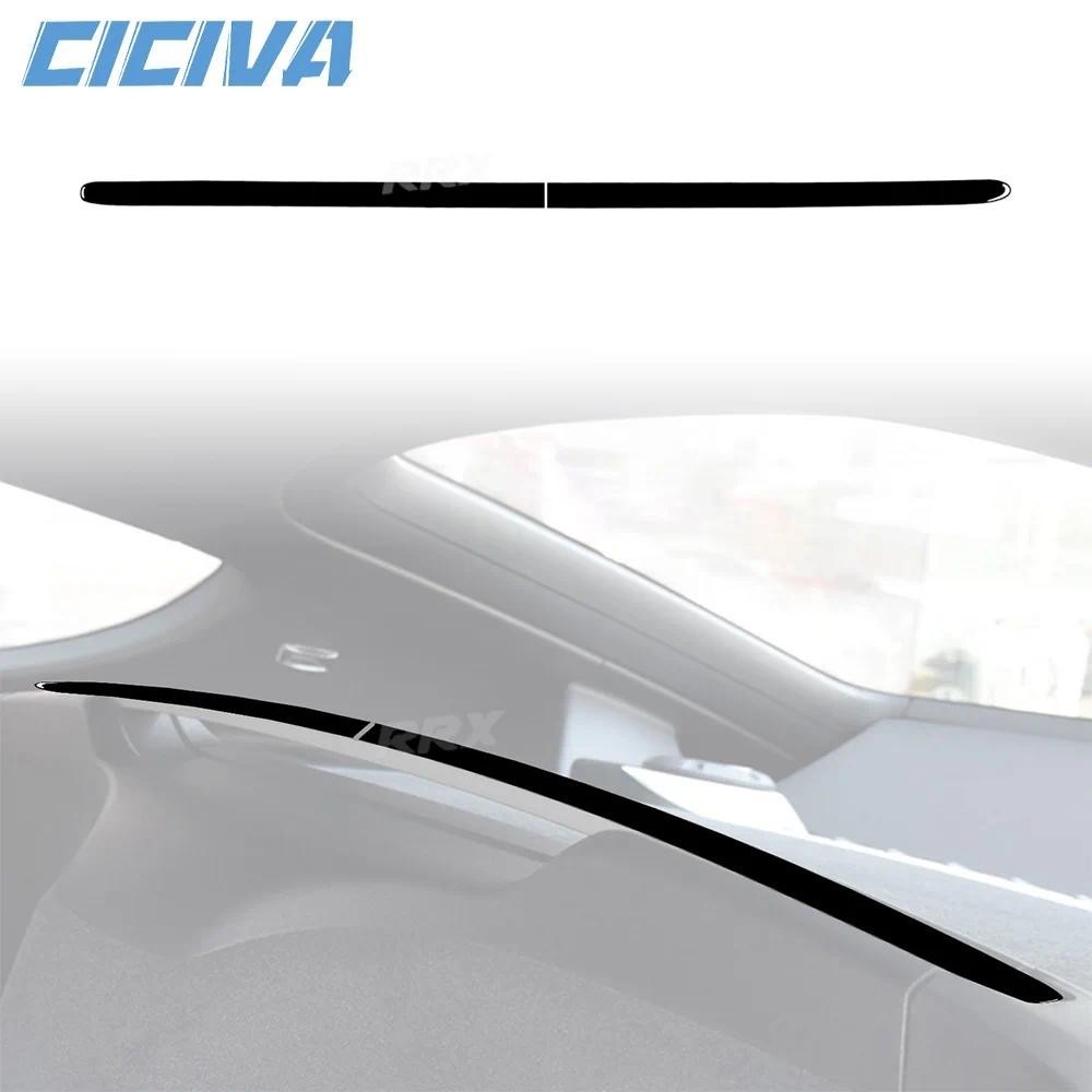 PORSCHE สําหรับปอร์เช่ บ็อกซ์สเตอร์ เคย์แมน 718 982 2016-2022เปียโนสีดําที่นั่งด้านหลังแผงตกแต่งแถบร