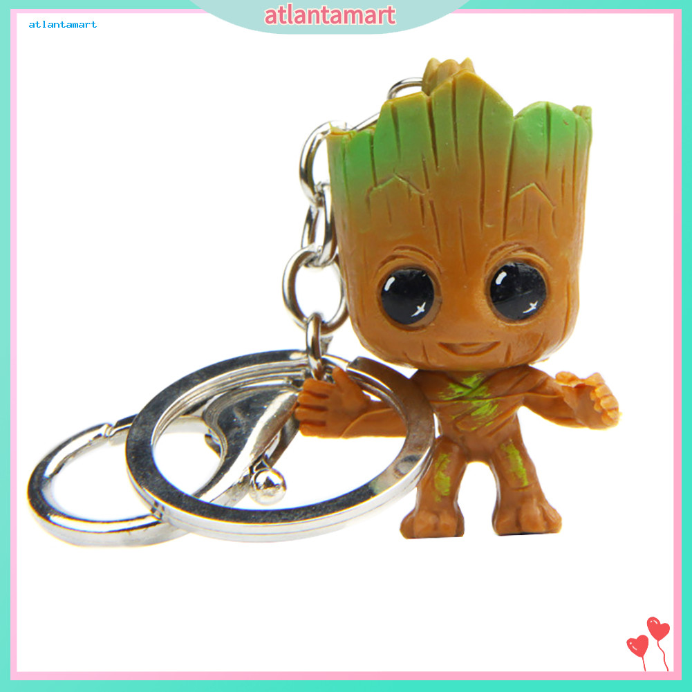แอมแอม| Guardians of Galaxy Tree Man Groot จี้รูปพวงกุญแจกระเป๋าพวงกุญแจ