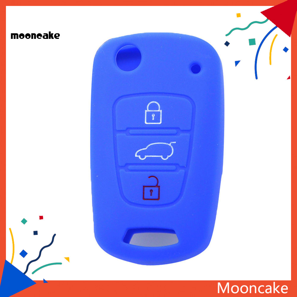 ขนมไหว้พระจันทร์| 3 ปุ่มซิลิโคนสําหรับ Hyundai Accent Elantra Sonata i20 i30 IX35