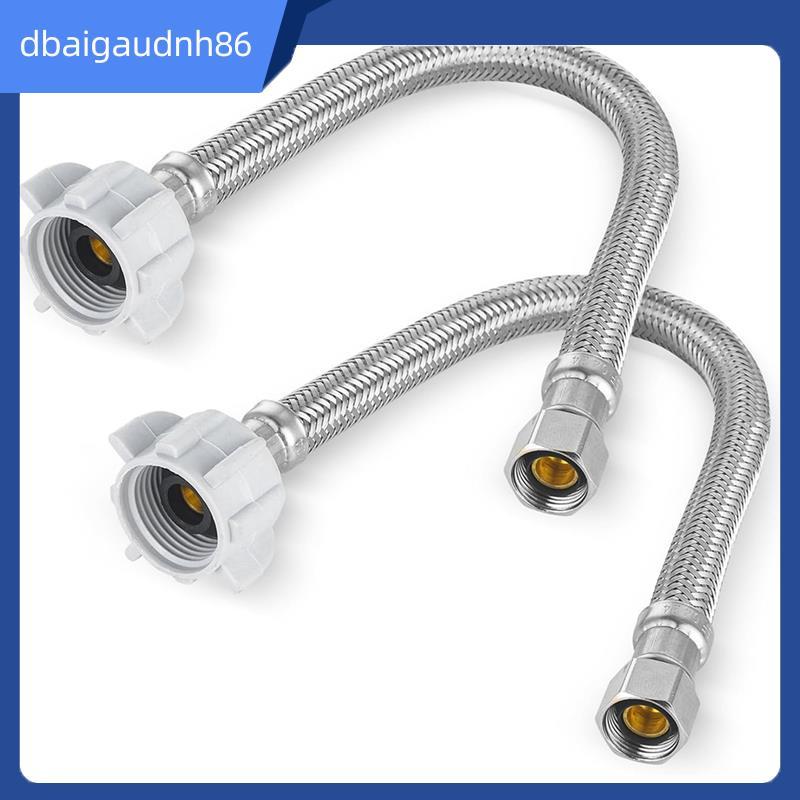 READY STOCK12-in Braided Toliet Hose,3/8In Comp X 7/8In Ballcock,สายจ่ายน้ําสแตนเลสสําหรับเปลี่ยนท่อ