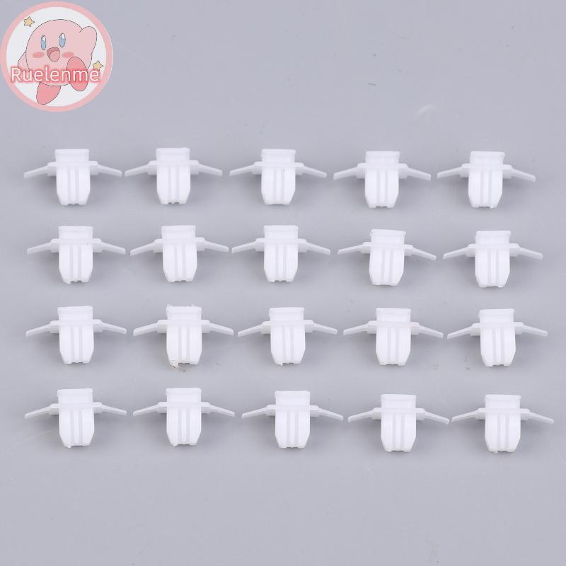 Uelenme 20PCS ด้านข้างกระโปรง Sill Moulding ฝาครอบล้อ Arch Flare Trim Moulding คลิปสําหรับ CR-V Civi