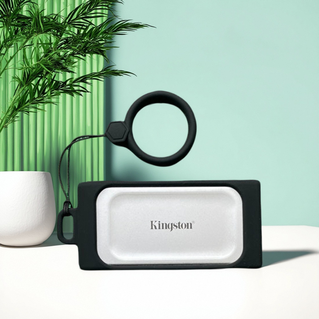 เหมาะสําหรับ KingSton/KingSton XS1000/XS2000 Mobile Solid State Drive ซิลิโคนป้องกันกรณีกระเป๋าเก็บ