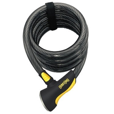 OnGuard Doberman 8028 จักรยานจักรยาน Self-Coiling Cable Key Lock (ความยาว 185 ซม.)