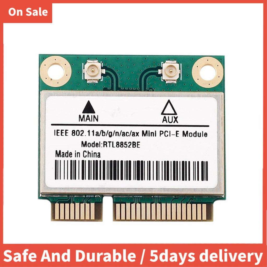 RTL8852BE การ์ดเครือข่าย 6 1800Mbps BT 5.2 Dual Band ไร้สาย MiniPCIe 802.11ac/Ax 2.4G/5 Ghz -MIMO สํ