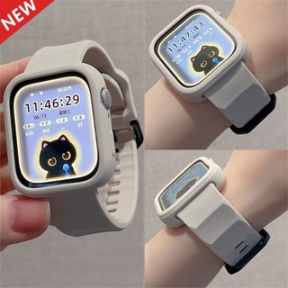 2in1 สายนาฬิกา + กรณี Combo For Huawei Watch Fit3 4/Pro,ซิลิโคนเหลว Soft Strap พร้อมเปลือกนุ่มสํ