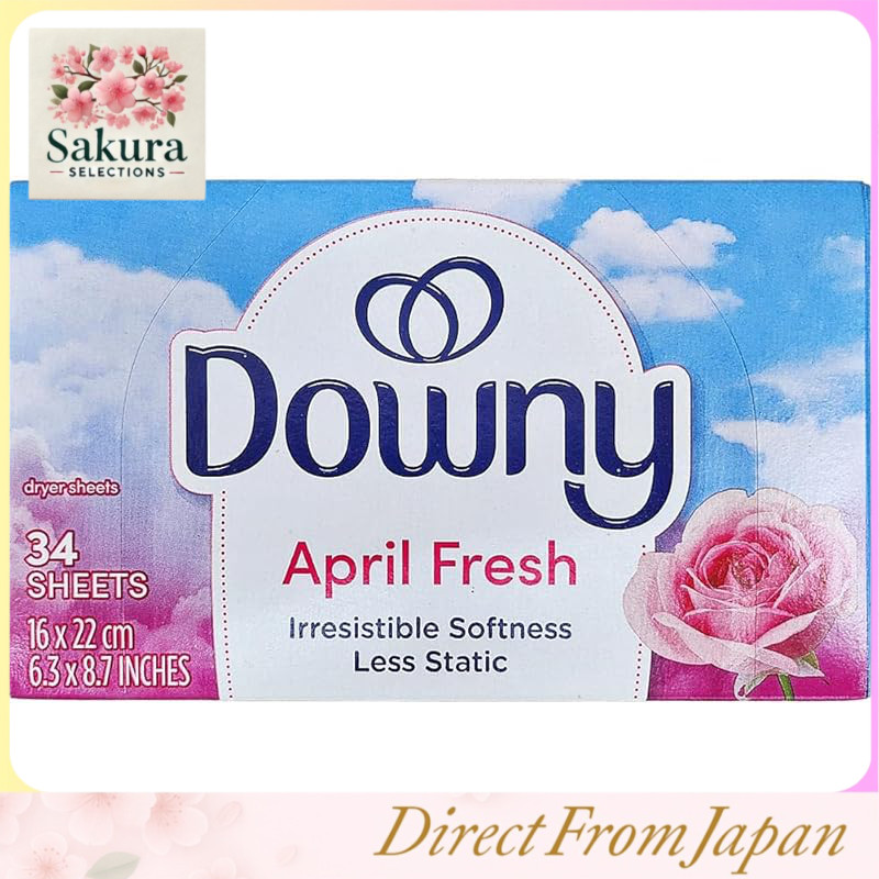 แผ่นหอมอบผ้า Downy April Fresh 34 แผ่น ผ้านุ่ม ลดไฟฟ้าสถิต กลิ่นหอมสะอาด