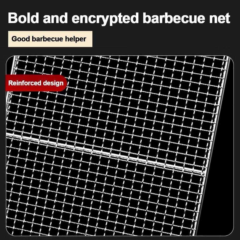 เฮ้ ตะแกรงปิ้งย่าง, ตะแกรงเหลี่ยมสแตนเลส , เครื่องมือทําอาหารแบบนอนสติ๊กแบบใช้ซ้ําได้ - รูปที่ 6