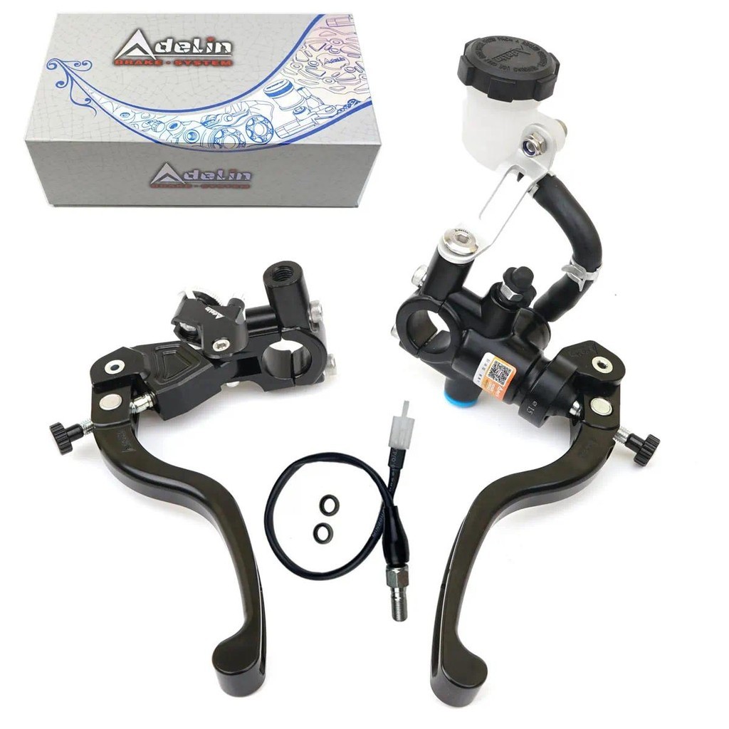Adelin PX1 CNC รถจักรยานยนต์ปรับคลัทช์เบรค Master กระบอก Reservoir Levers ชุดสําหรับ Yamaha Kawasaki