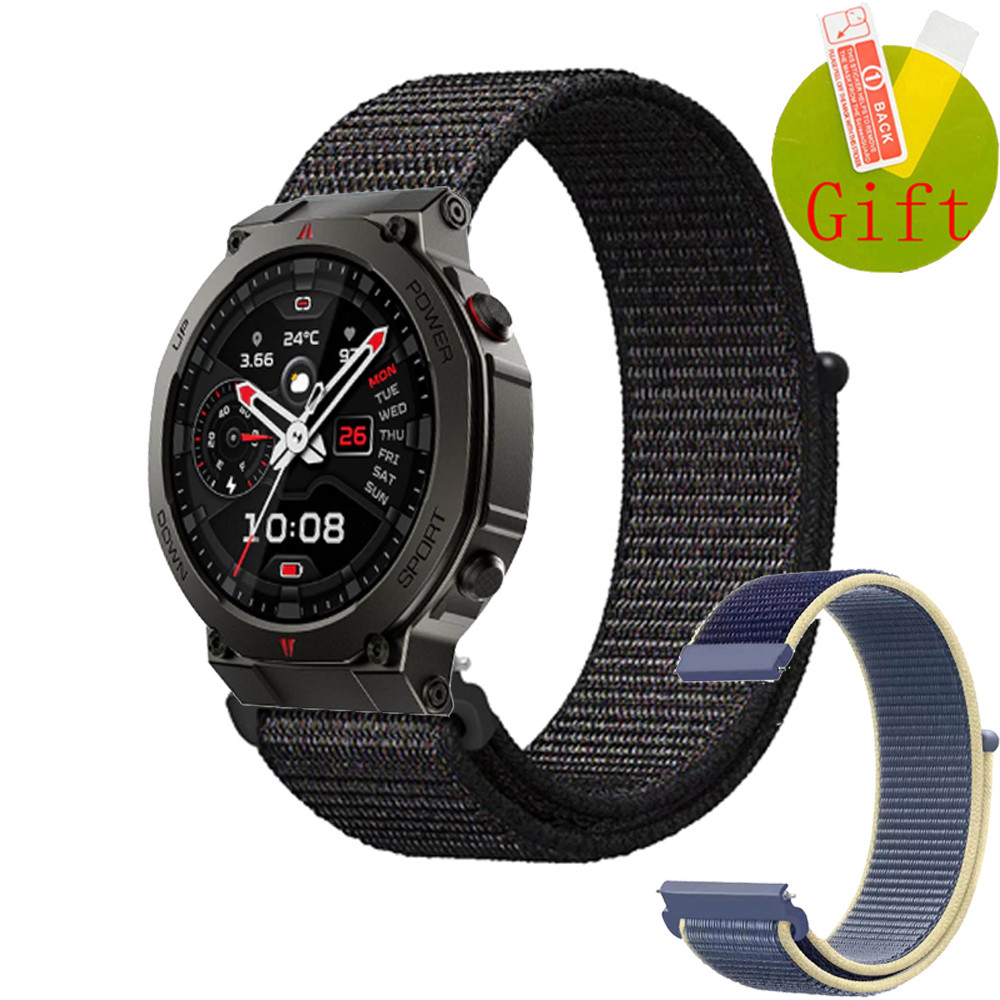 ฟิล์ม สาย Black Shark GS3 Ultra Smart Watch Nylon Loop Band สําหรับ Black Shark GS3 Ultra สมาร์ทวอท์