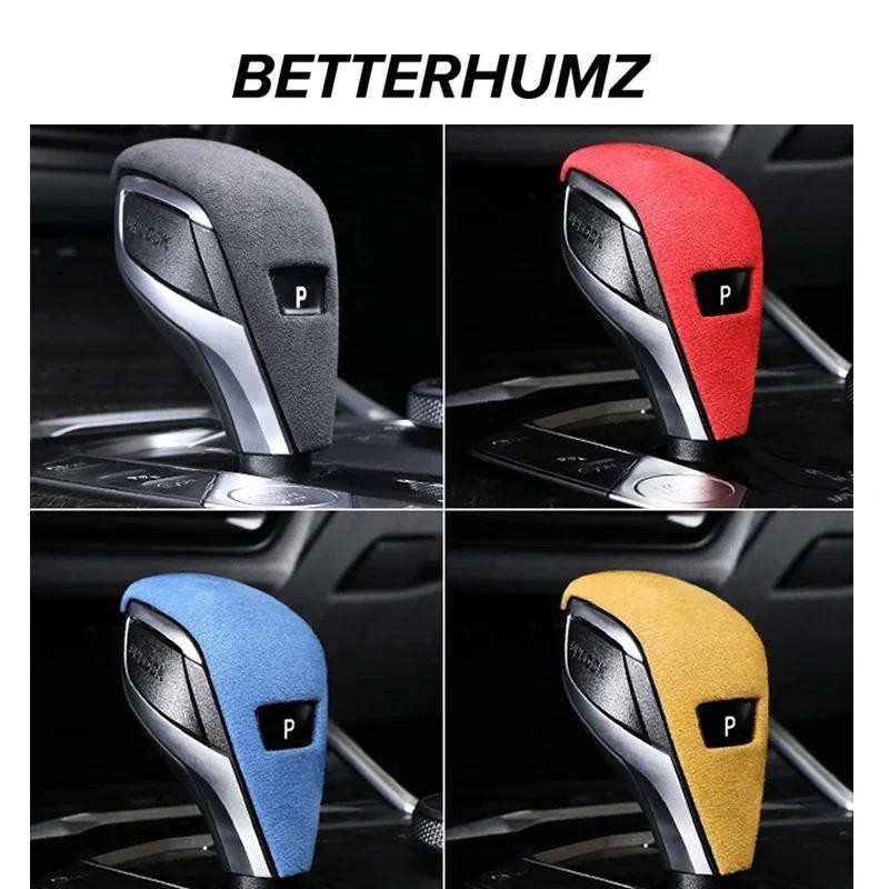 สําหรับ BMW G20 F40 G28 G23 1 3 4 Series Z4 G29 ทําจาก Alcantara Wrap เกียร์ Shift Knob Cover Trim ภ