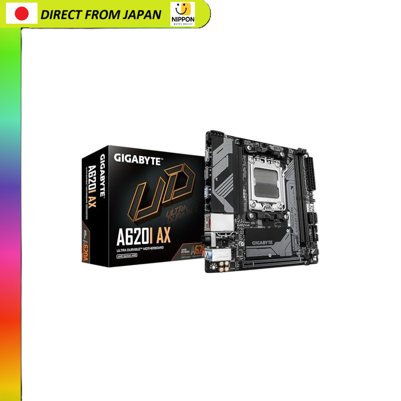 【From Japan】
GIGABYTE A620I AX Motherboard Mini-ITX [Equipped with AMD A620 Chipset] MB6196