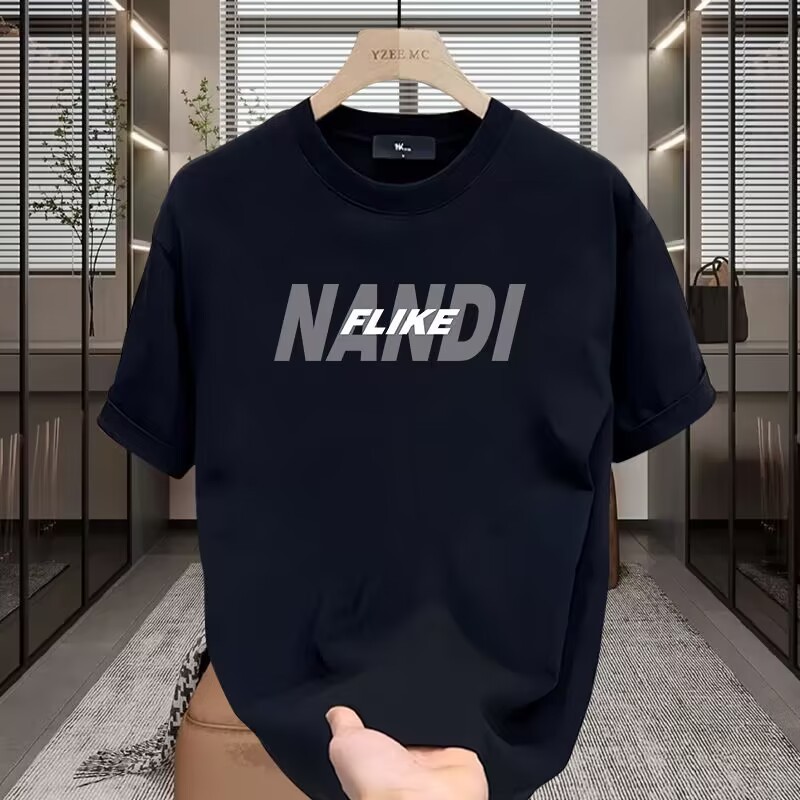 2026M-8XL ขนาดใหญ่พิเศษขนาดใหญ่พิเศษผ้าฝ้ายกีฬาแขนสั้นไขมัน Brother Men Casual ฤดูร้อน Breathable รอ