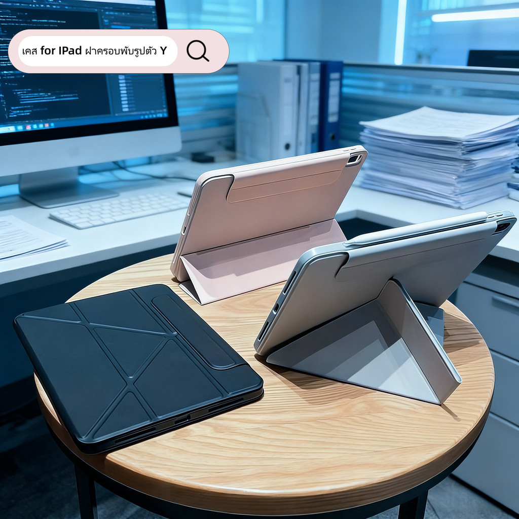 Y-พับสําหรับFor ipadกรณี 11th A16 เคสไอแพดแม่เหล็ก  Pro11 2018-24 Mini6 Air6/Air5/Air4 เคสipad gen10