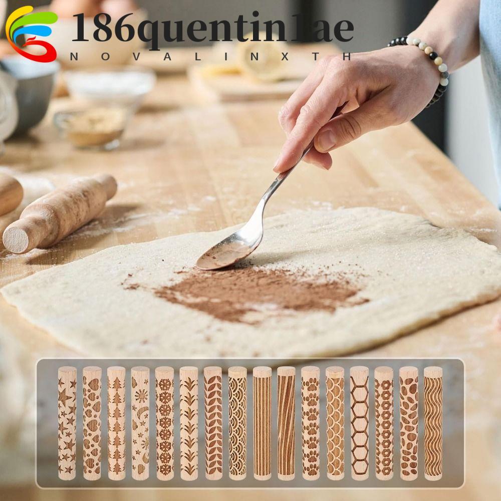 QHENTIN1AE ลูกกลิ้งความดันไม้, Creative แบบพกพาเครื่องปั้นดินเผา Art Clay Roller, Polymer Clay Rolle