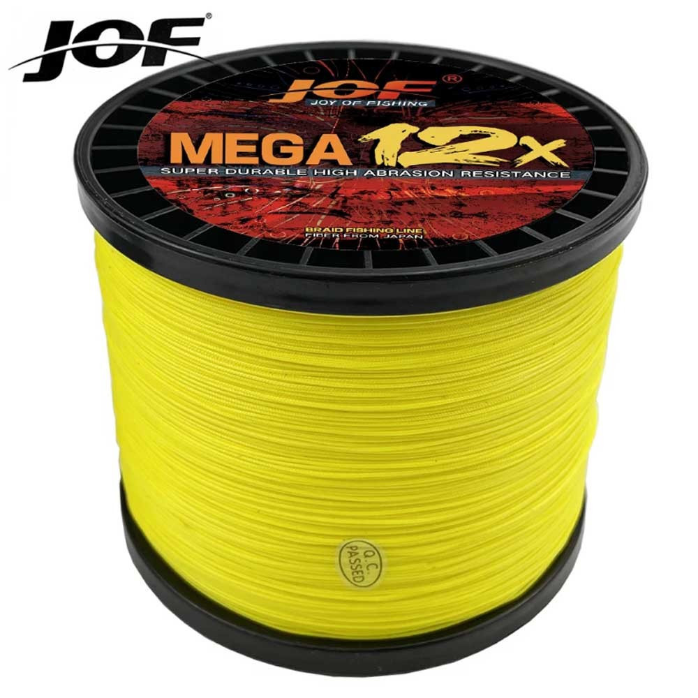 12 Strand Braid Lines JOF X12 Super Smooth 100M 300M 500M 100% PE Braiding Line 25Lb-92Lb PE Line Br