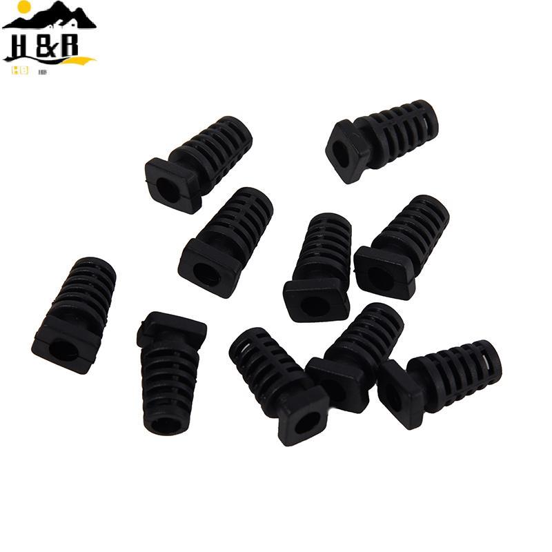 H & B Dec 10 ชิ้น 4.1 มิลลิเมตร Gland Connector ยางความเครียดบรรเทาสายไฟ Boot Protector สายสําหรับเค