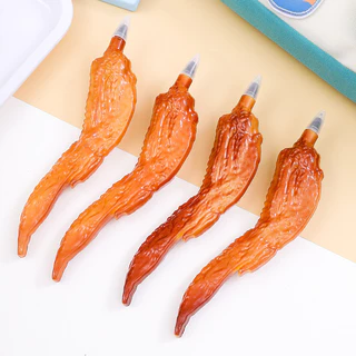 ปากกาลูกลื่นรูปทรงปีกไก่ย่าง 0.7 มม. สีดํารางวัลเครื่องเขียนนักเรียนสร้างสรรค์ WJ916