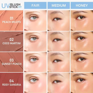 MizuMi UV Blush Stick SPF50+ PA++++ (ขนาด 4กรัม) บลัชกันแดด แก้มกระจก