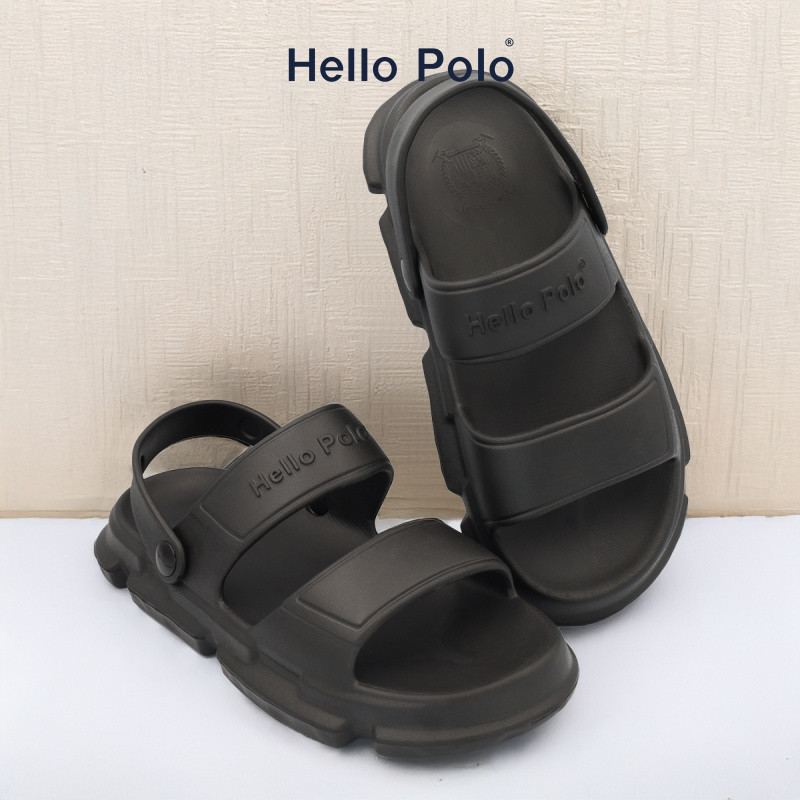 Hello Polo รุ่น HP8012M รองเท้าแตะ รองเท้าแตะสวม แฟชั่น กันลื่น น้ำหนักเบา ที่บ้าน ลางแจ้ง EVA 3cm พ