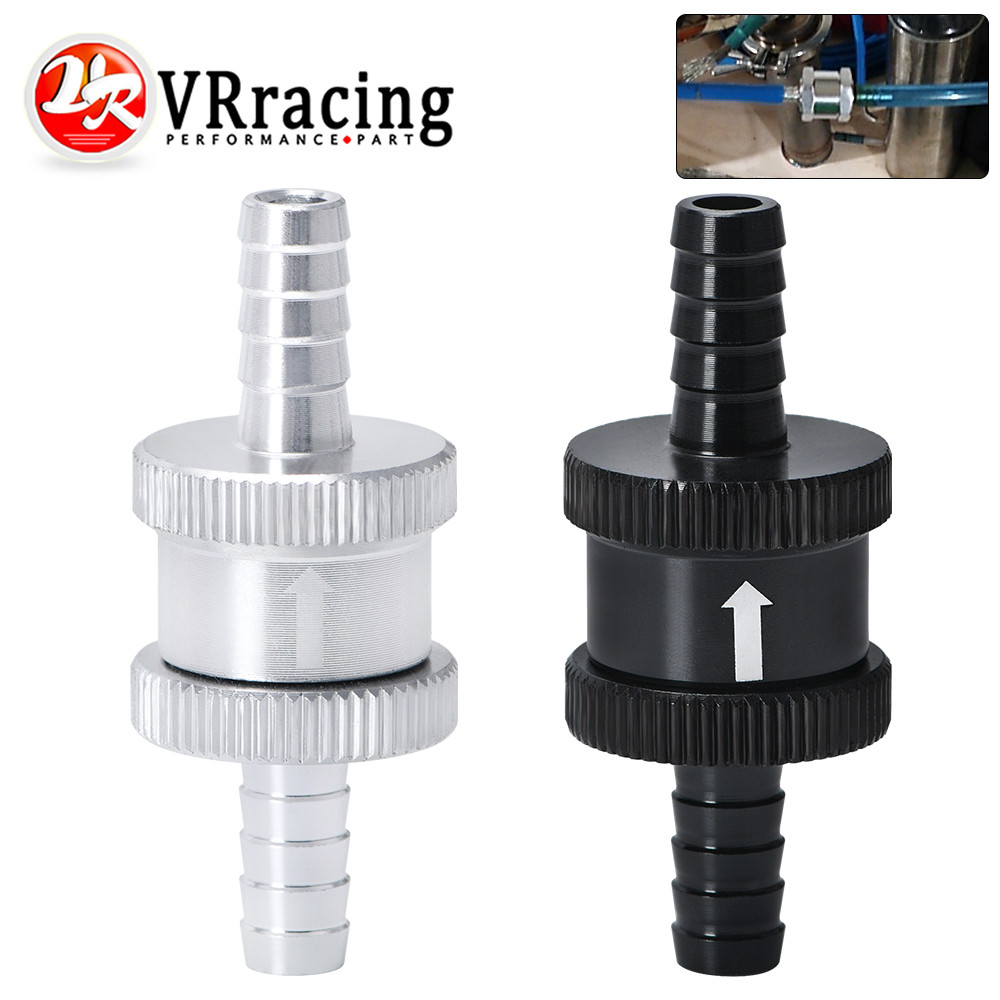 VR  5/16" 8mm  Aluminum Alloy Non Return One Way Fuel Check Valve Petrol Diesel VR-FCV08