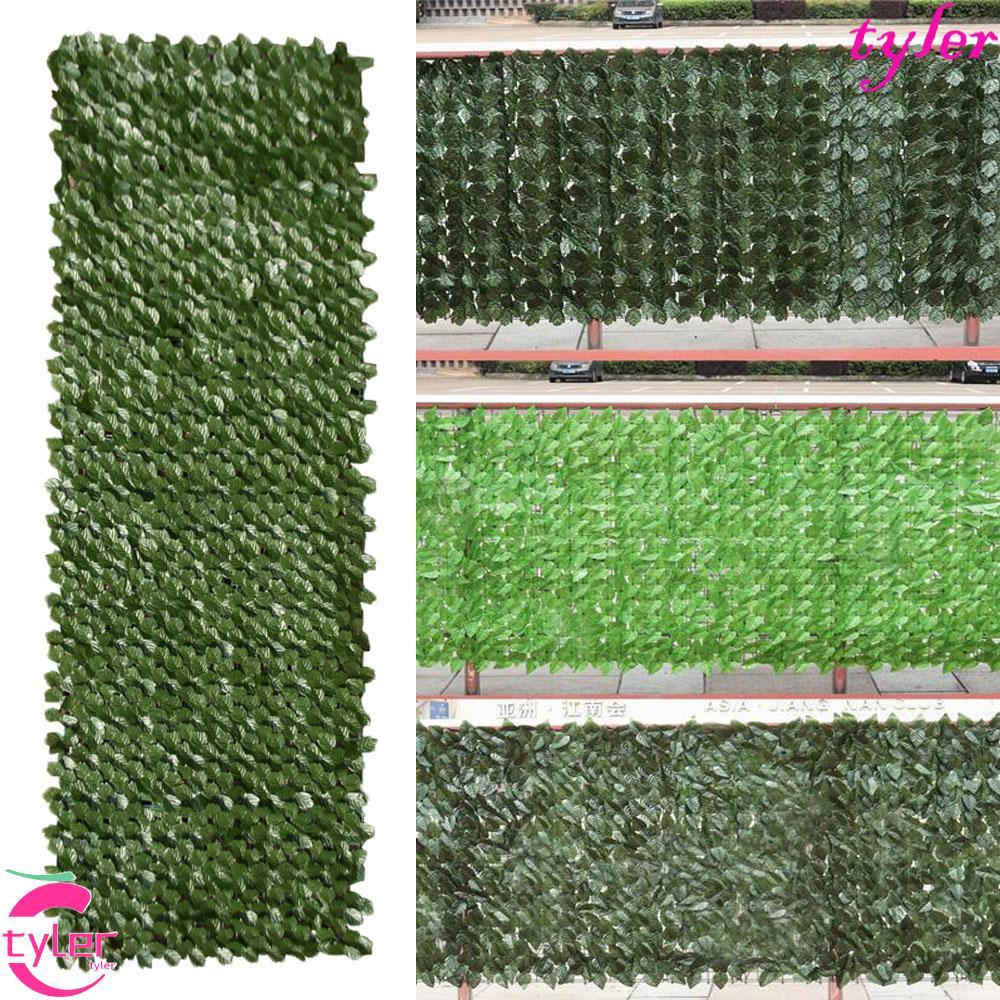 TYLER รั้วพืชสวนใบเมเปิ้ลสีเขียว 0.5X1M รั้วระเบียงกลางแจ้ง Hedge