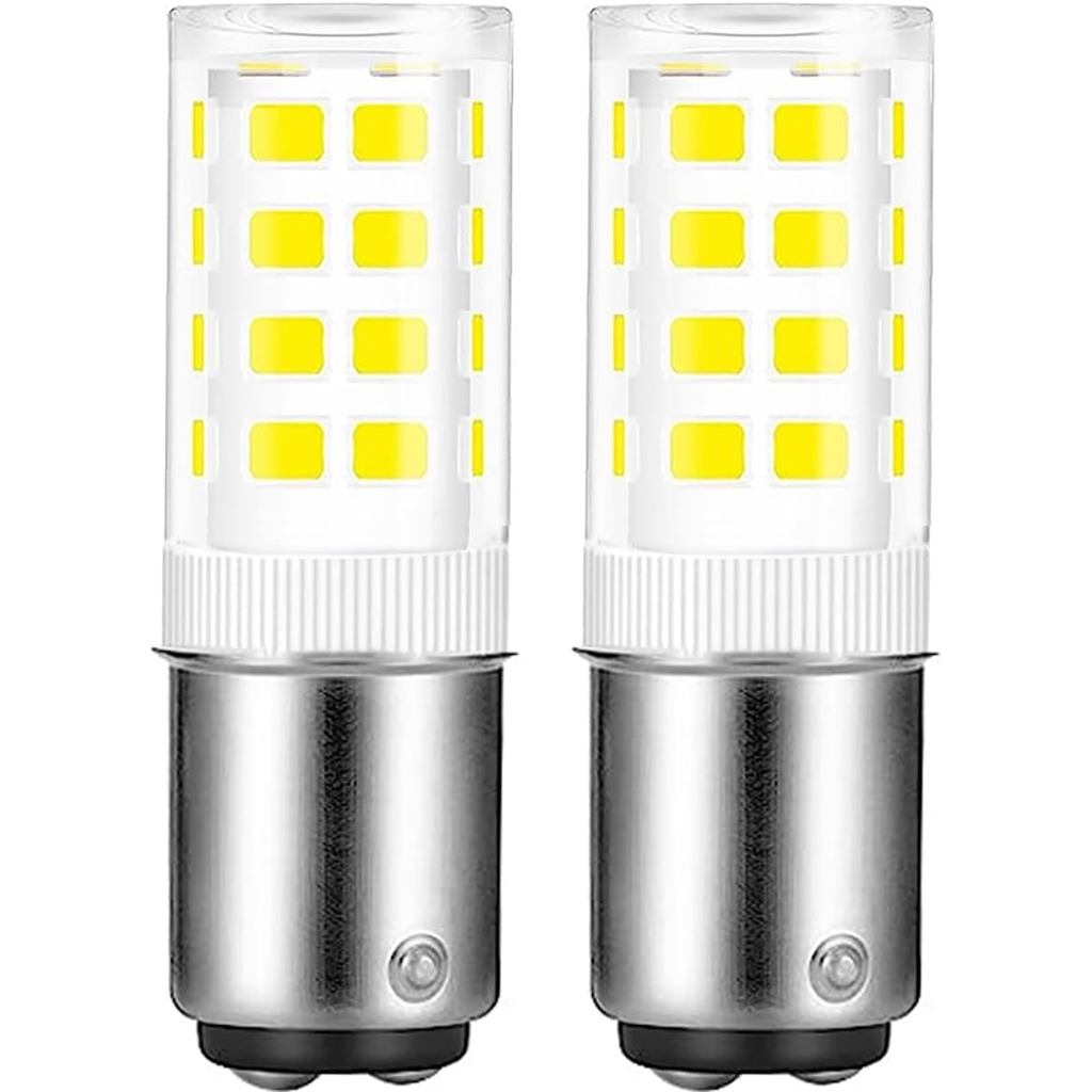 จักรเย็บผ้า Double Contact Bayonet Base BA15D Light,Daylight White 6000K,4W 40W ฮาโลเจน JD Type T3/T