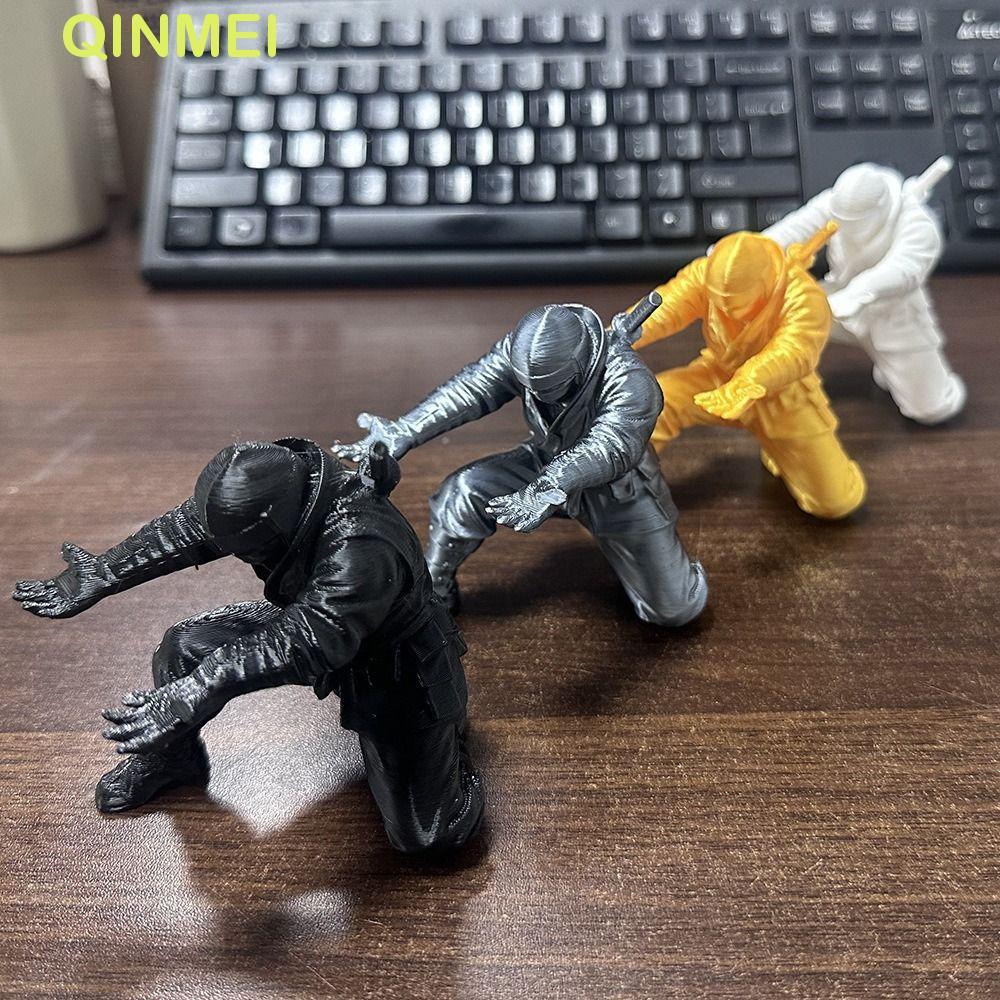 ฉินเหม่ย เครื่องประดับนินจา นักรบพิมพ์ 3D ตลก อเนกประสงค์ ที่วางปากกา ของตกแต่งเดสก์ท็อป