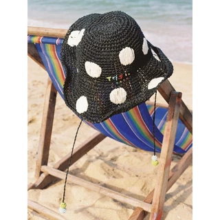 Tagi. Wide-brimmed Woven Hat หมวกสานปีกกว้าง