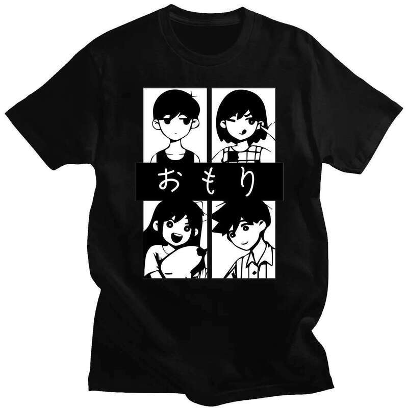 Hot Sale Style Unique Popular Tops Omori T-Shirt Printed  T-shirt Hip-pop Casual High Quality Summer