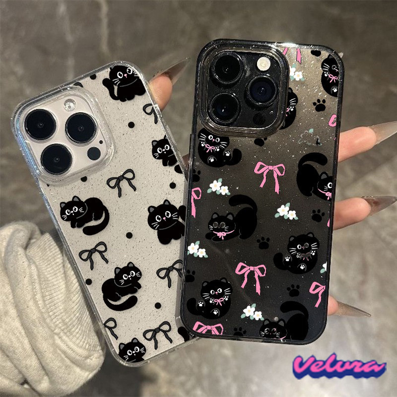 (สต๊อกในไทย) เคสโทรศัพท์วิบวับ ส่งจากไทย แมวน้อยน่ารักสําหรับ iPhone 17 13 12 11 16 15 14 PRO MAX X XS MAX XR 7/8PLUS.