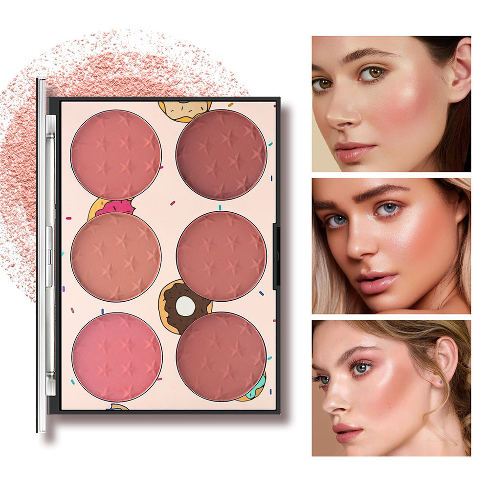 KissMophy 6 สี บลัชออนปัดแก้มเนื้อแมตต์ ติดทนนานเพื่อให้ลุคธรรมชาติใช้ได้ทั้งปัดแก้มและแต่งตา