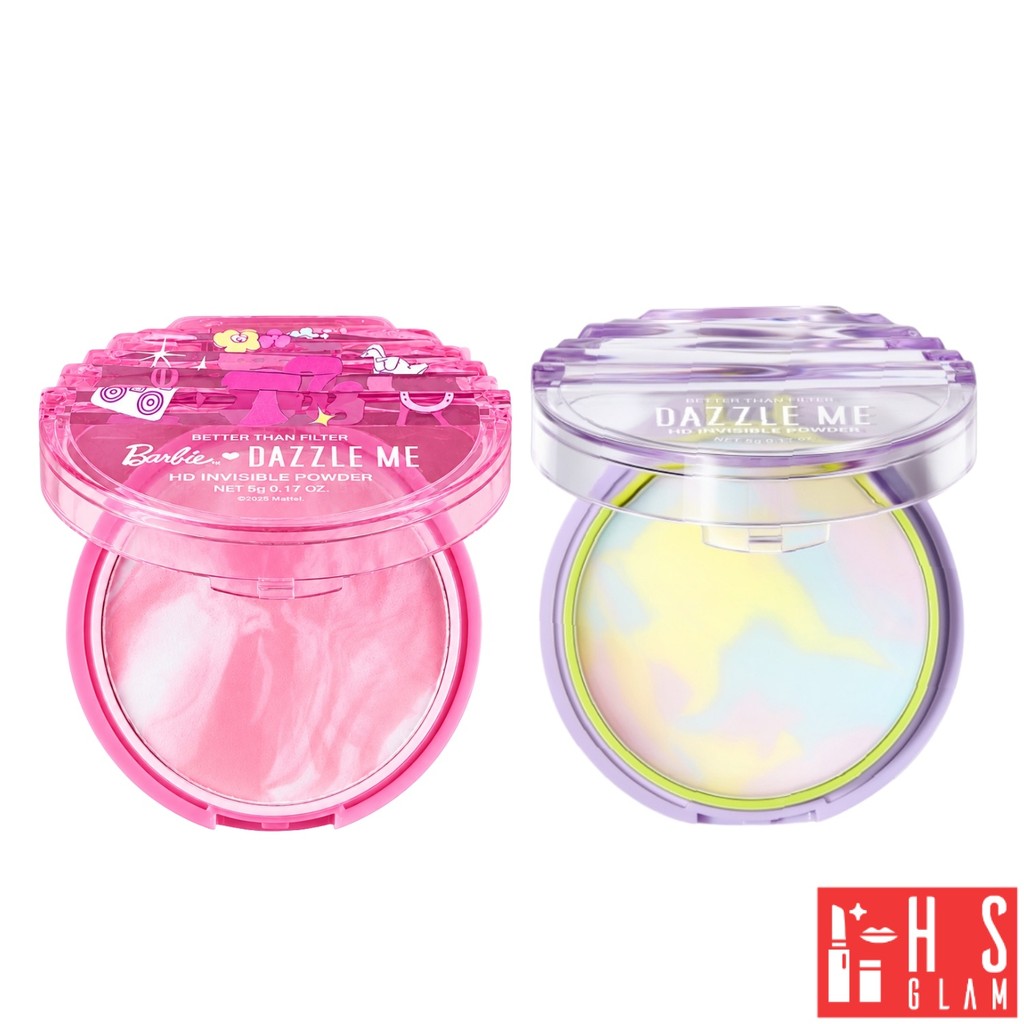 Barbie x DAZZLE ME Better Than Filter HD Invisible Powder แดซเซิล มี แป้ง ไร้ฝุ่น เนื้อบางเบา