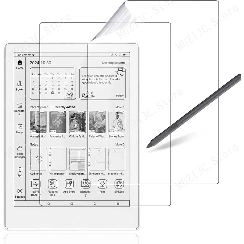 2 แพ็ค Matte PaperLike ฟิล์มสําหรับ Meebook M8/M8C 7.8 นิ้วป้องกันหน้าจอสําหรับ Meebook M8/M8C