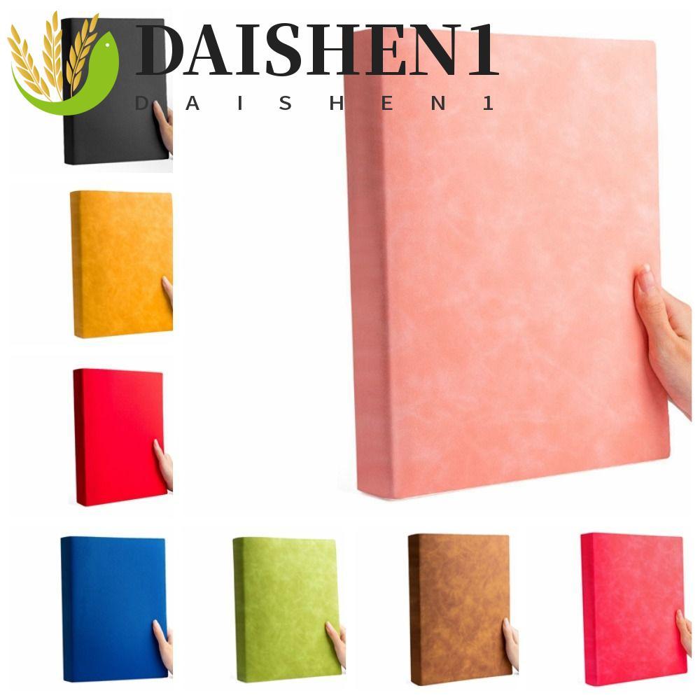 DAISHEN1 A4 สมุดบันทึกหนา, ปก PU 200 หน้า, สมุดบันทึกภาพวาดเส้นแนวนอน/สมุดบันทึกสํานักงาน A4 ขนาดใหญ่