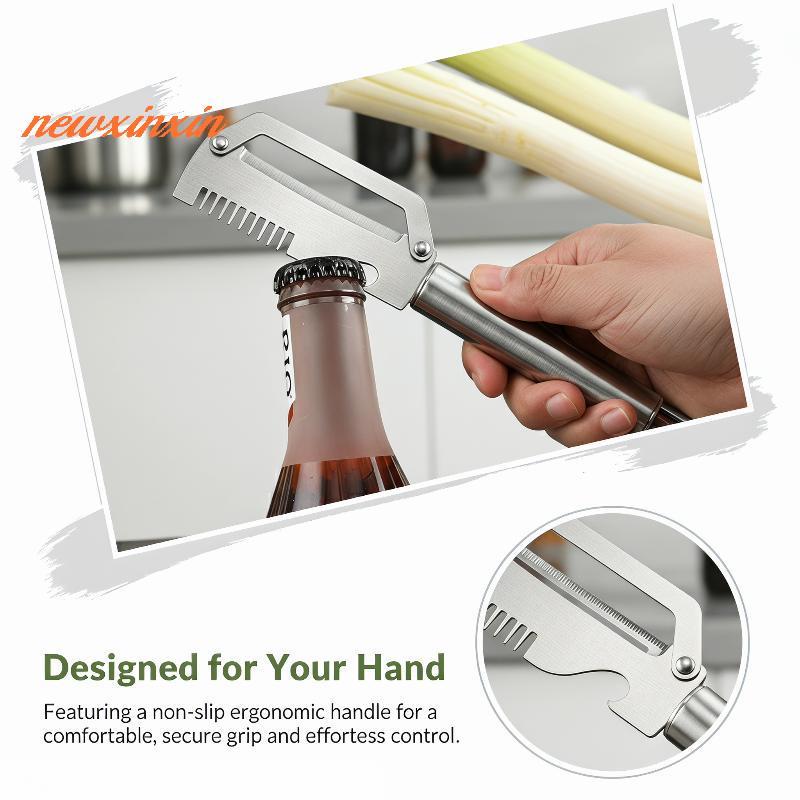 [NT-t] 1PC สแตนเลส Scallion Peeling อเนกประสงค์เครื่องมือ Fast ผัก Peeler สําหรับ Home Kitchen ทําอา