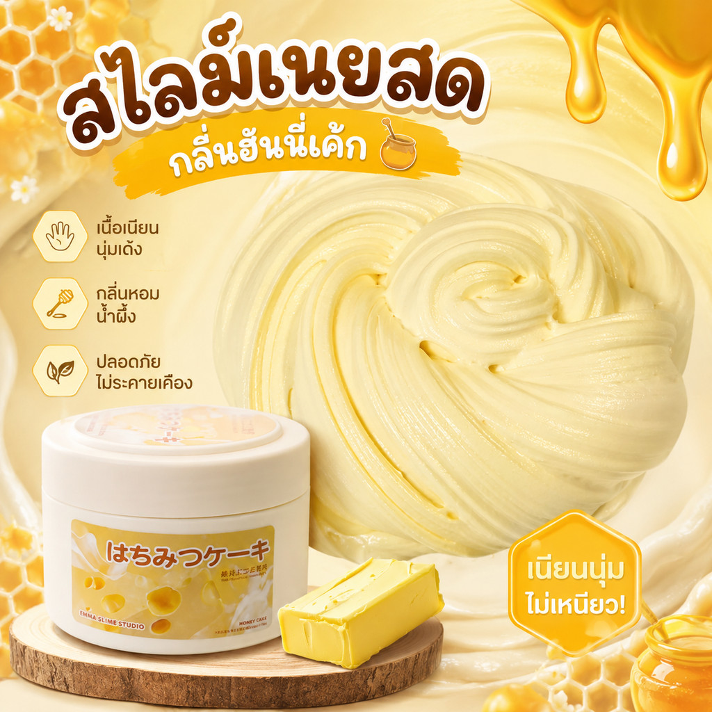 🔥จัดส่งทันที🔥สไลม์ สไลม์เนยสดจาก EMMA studio เนื้อแน่นหนึบ 350กรัม