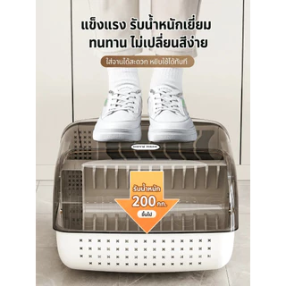 Ubear ที่คว่ำจาน กล่องเก็บจาน ที่คว่ำขวดนม กันฝุ่นละออง กันแมลง โค้งมน (มีฝาปิด)การจัดเก็บที่สะดวก จัดเก็บเรียบร้อย