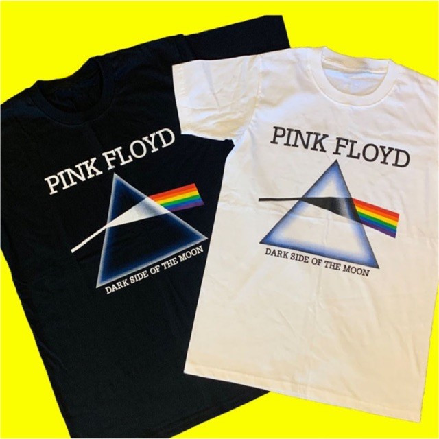 เสื้อยืดคอกลมวงร็อก Pink Floyd ด้านมืดของดวงจันทร์ สไตล์วินเทจ ผ้าฝ้าย100% เหมาะชายหญิง นุ่มสบาย S-5XL
