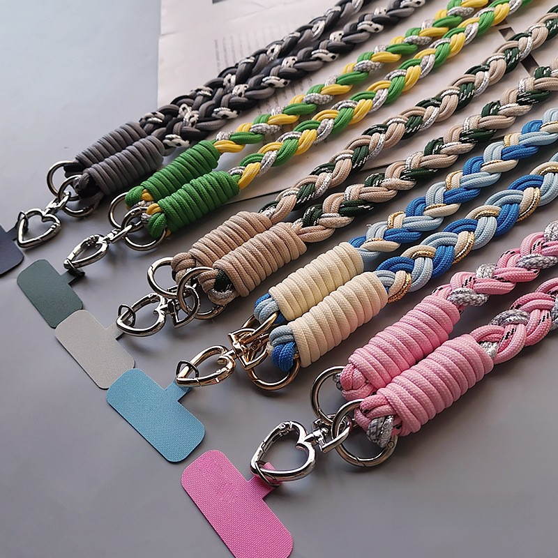 อินที่มีสีสันหกสาระทอยาวโทรศัพท์มือถือเชือกเส้นเล็กกระเป๋ากล้องถ้วยน้ําที่สําคัญกลางแจ้งป้องกันการสูญหายจี้ของขวัญคริสต์มาส - รูปที่ 4