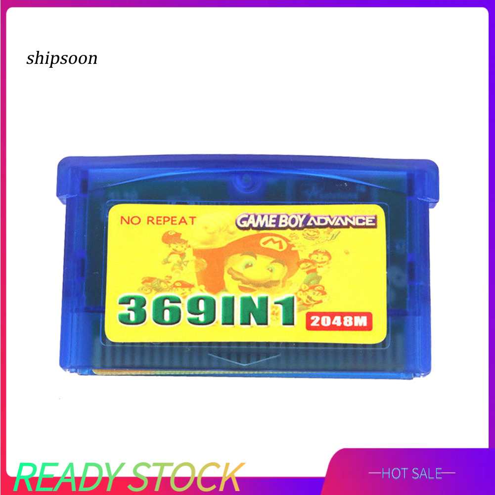 SN 369 in 1 US Version Game Cartridge การ์ดเกมสําหรับ GameBoy Advance