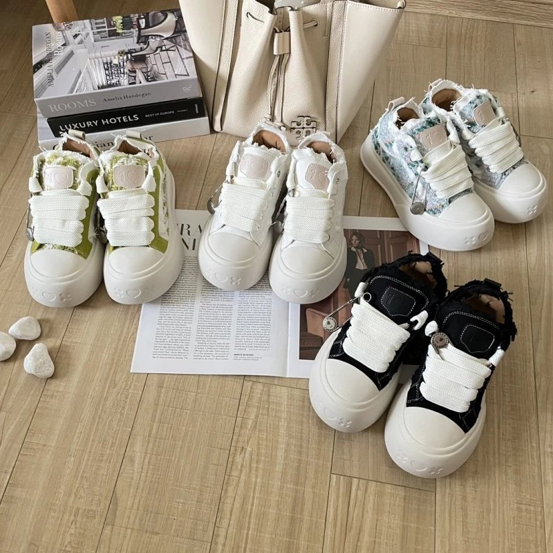 รองเท้าผ้าใบผู้หญิง SOAP OPERA คุณภาพสูง ออกแบบใหม่ปี 2025 เหมาะสำหรับฤดูใบไม้ผลิและฤดูใบไม้ร่วง สวม