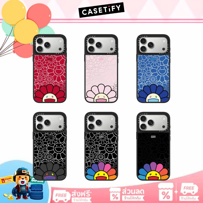 TAKASHI MURAKAMI x CASETiFY SMILE PHONE CASE ครอบมือถือ（ของแท้ 100 %）