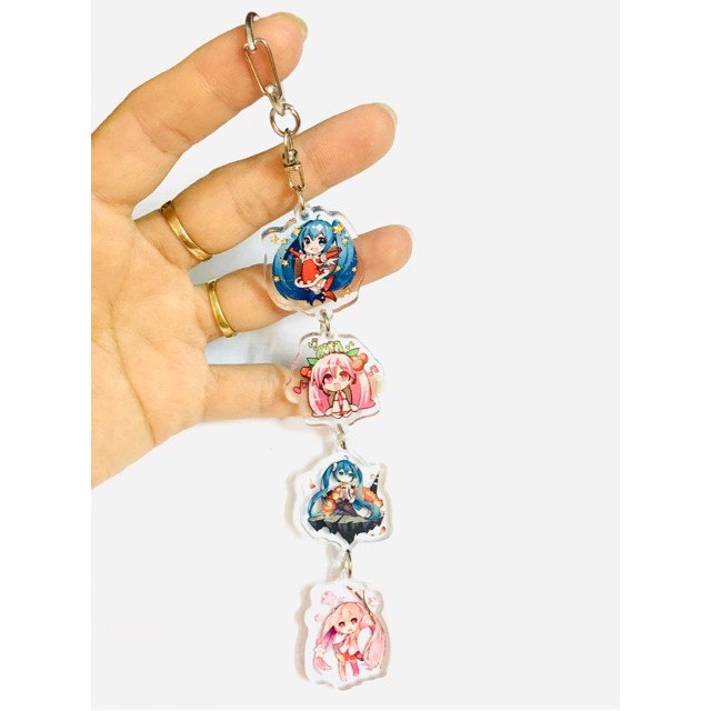 พวงกุญแจ Hatsune miku / miku MPP ตะขอ 4 ชิ้น