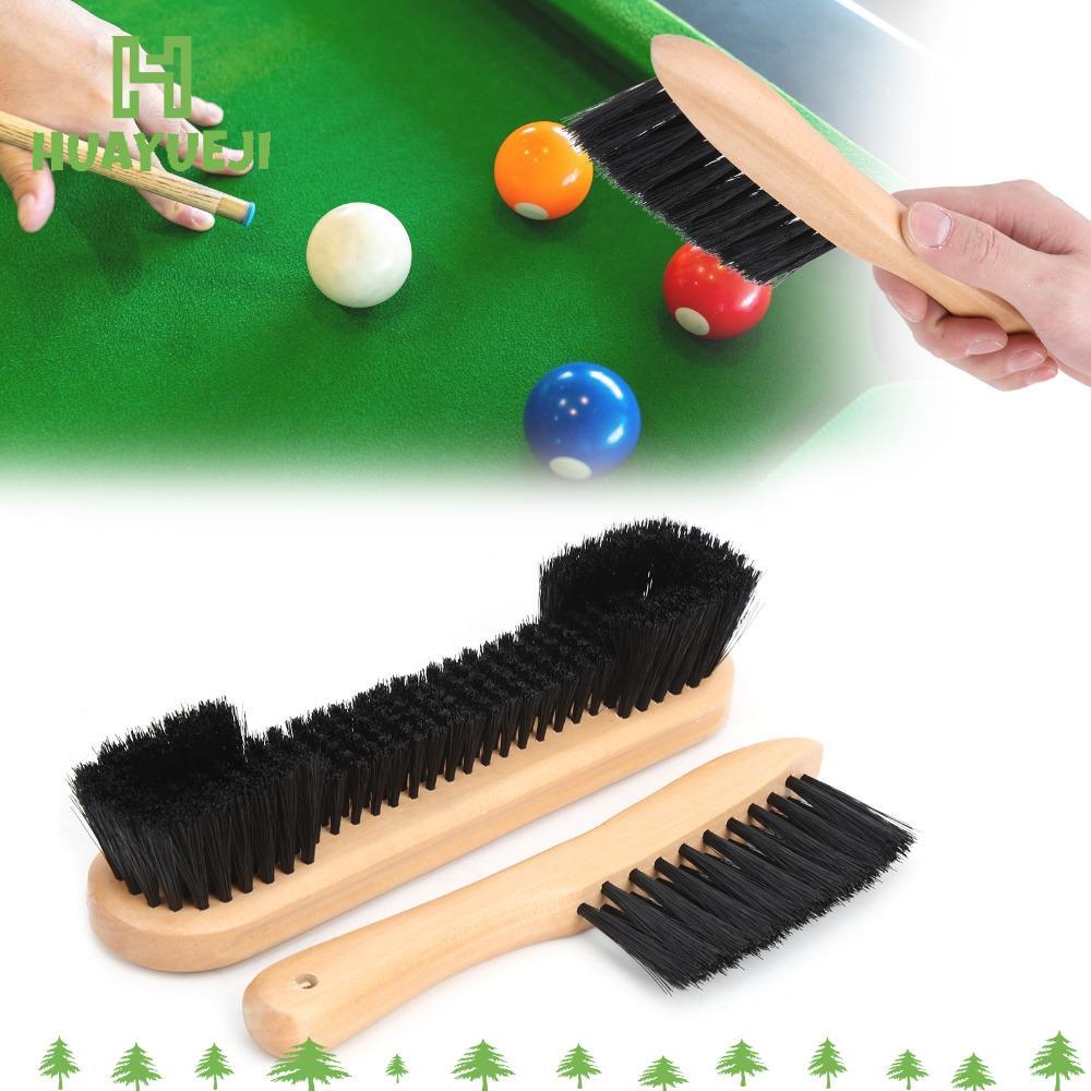 ชุดทำความสะอาดอุปกรณ์บิลเลียด ประกอบ.by แปรงไนลอนและด้ามไม้ สำหรับ.table.snooker.and.pool.tables