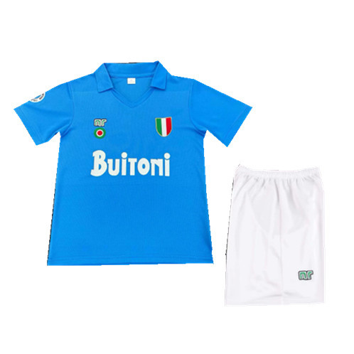 ชุดฟุตบอล retro Napoli 1988 สำหรับเยาวชน อายุ 16-28