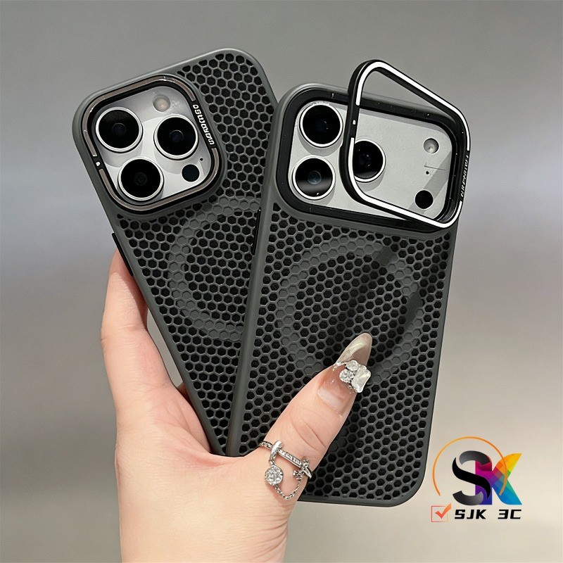 หรูหราเกรดทหารซิลิโคนกันกระแทกผู้ถือแม่เหล็กเคสโทรศัพท์สําหรับ ไอโฟน 17 16 15 14 13 12 มือโปร สูงสุด 15 16บวก 17อากาศ #iPhone17ProMax ปลอก เคสซิลิโคน ฝาครอบป้องกัน