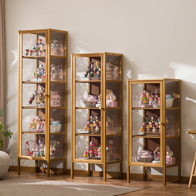 Display Cabinet for Figurines Glass Pain Cabinet Guzi Badge Lego Model Storage Cabinet Display Cabin