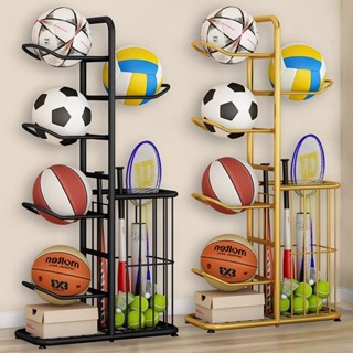 ตะกร้า ชั้นเก็บบาสเกตบอลยืนแร็คบาสเกตบอลโรงรถบาสเกตบอลเก็บบา…