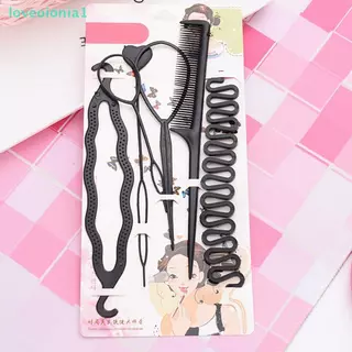 loveoionia1 6 ชิ้น/เซ็ตเด็ก Curler ผม Braid บํารุงรักษาเกลียว Twist เครื่องมือจัดแต่งทรงผม IA