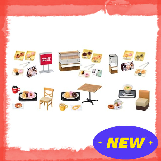 Direct From Japan Re-Ment Corporate Collaboration Marmite Happiness Mr. Donut approx. H115 x W70 x D